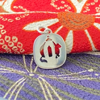 Pendentif Tsuba "chat"