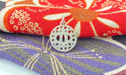 Pendentif Tsuba "ichimatsu"