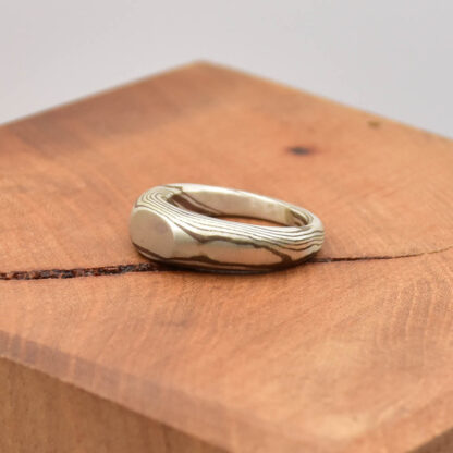 Chevalière argent cuivre – Image 4