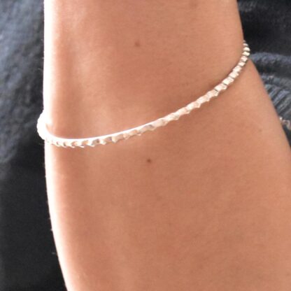 Bracelet jonc crénelé en Mokume-gane – Image 4