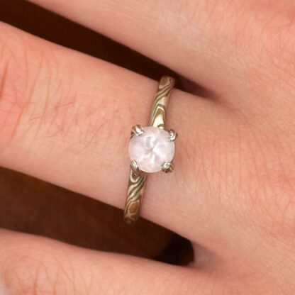 Bague quartz rose